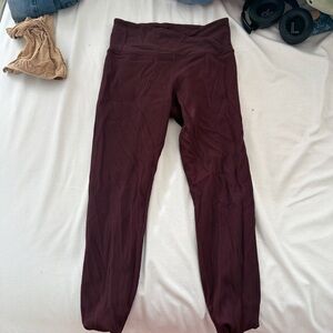 Athleta Maroon Leggings